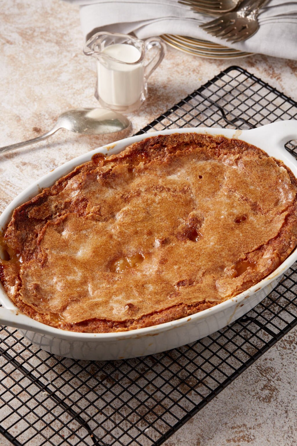 Southern Peach Cobbler with a Crispy Crust Butter & Baggage