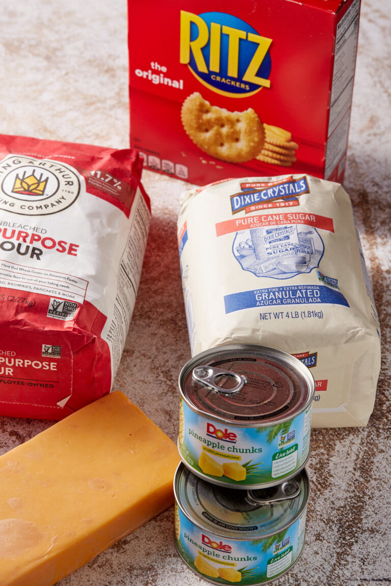 Baked Pineapple Casserole with Cheese Butter & Baggage