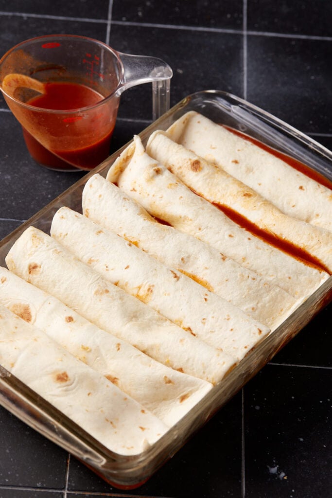 Beef And Cheese Enchiladas With Flour Tortillas Butter Baggage