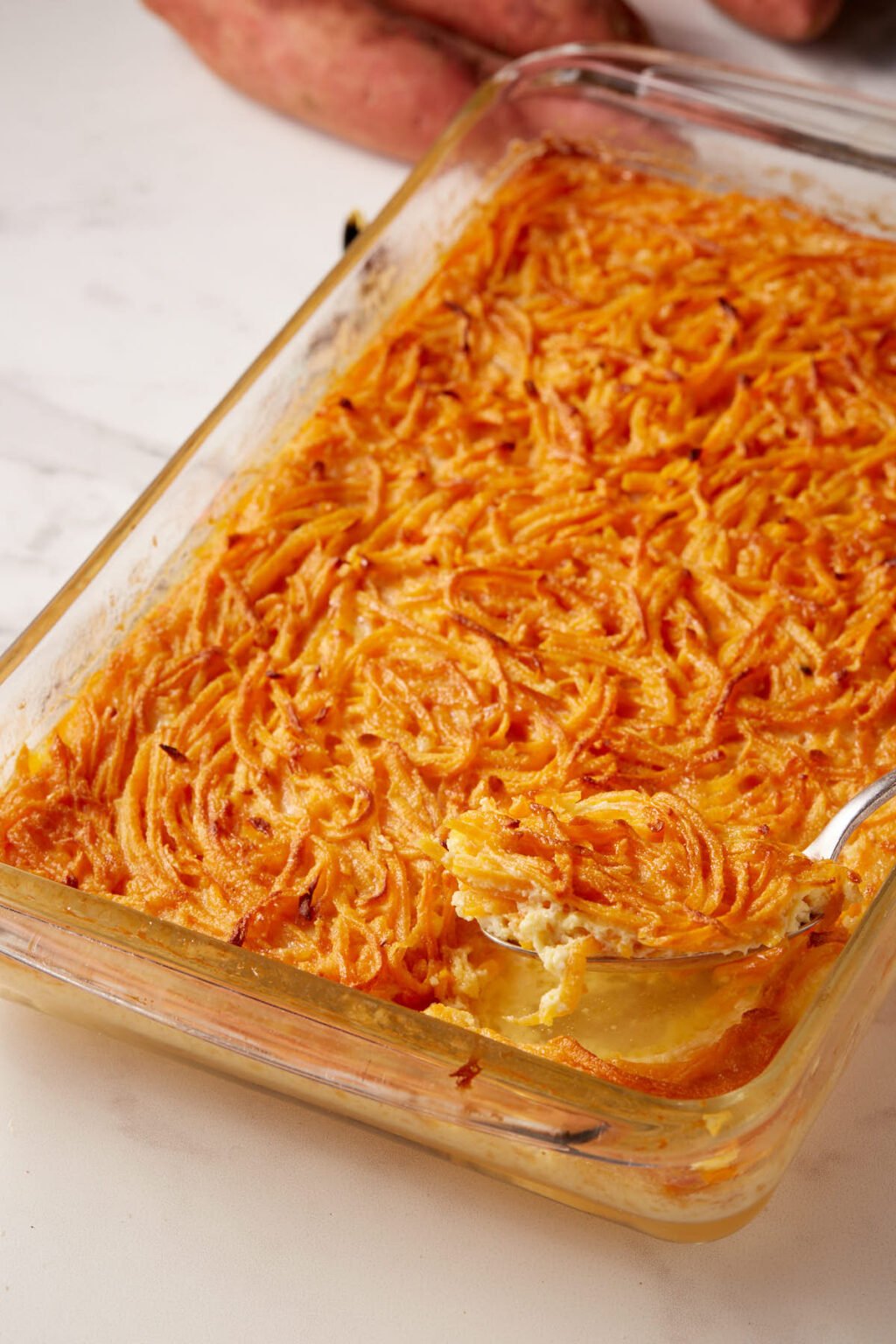 Grated Sweet Potato Pudding