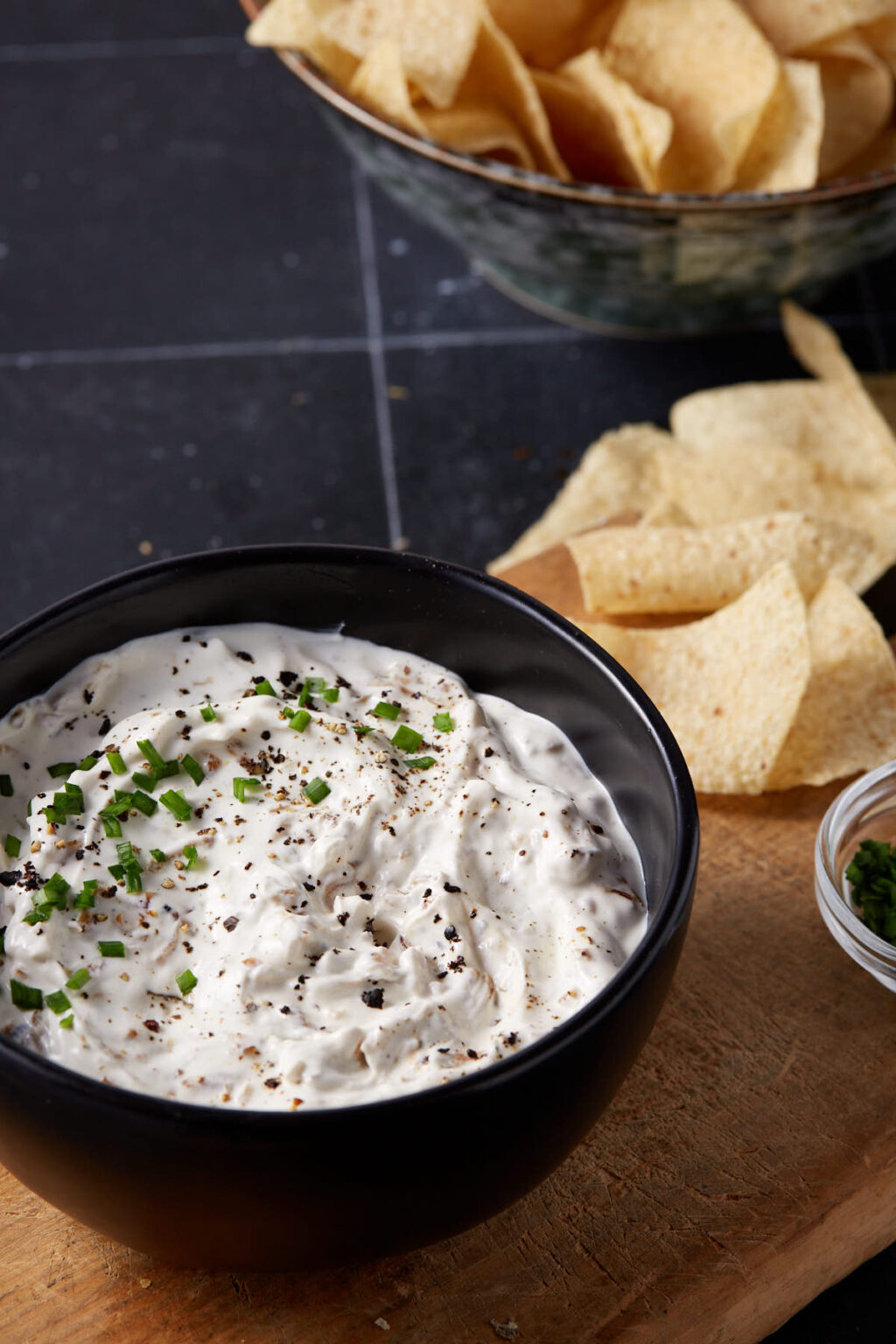 From Scratch Sour Cream and Onion Dip with Caramelized Onions Butter