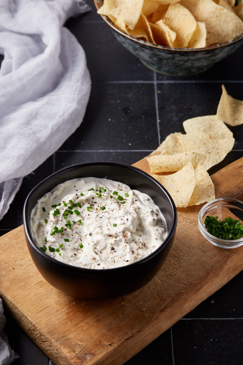 From Scratch Sour Cream and Onion Dip with Caramelized Onions Butter