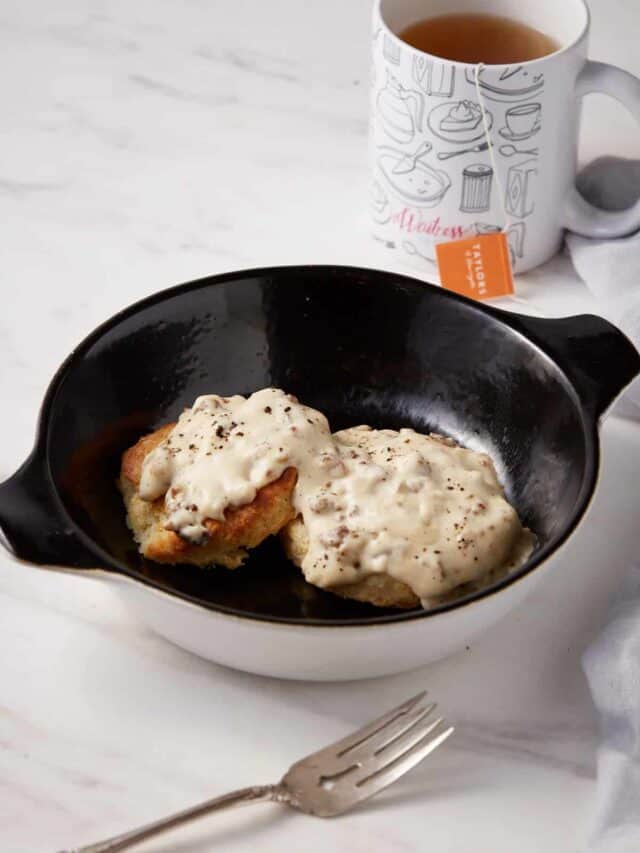 Buttermilk Biscuits with Sausage Gravy Butter & Baggage
