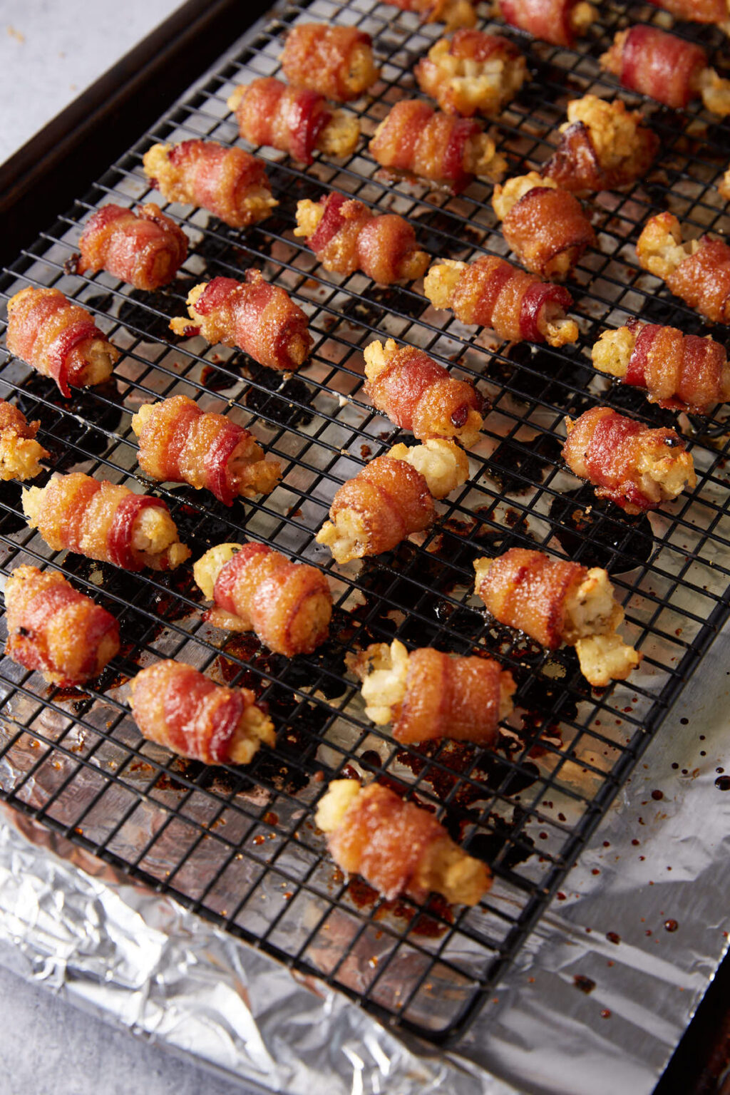 Crispy Bacon Wrapped Tater Tots Butter & Baggage