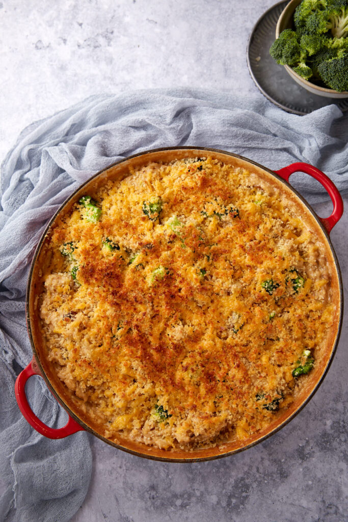 Creamy Broccoli Rice Casserole without Canned Soup Butter & Baggage