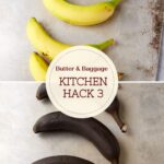 A before and after photo of bananas.