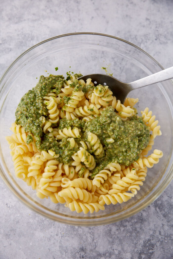 Parsley Pesto Pasta Salad with Walnuts Butter & Baggage
