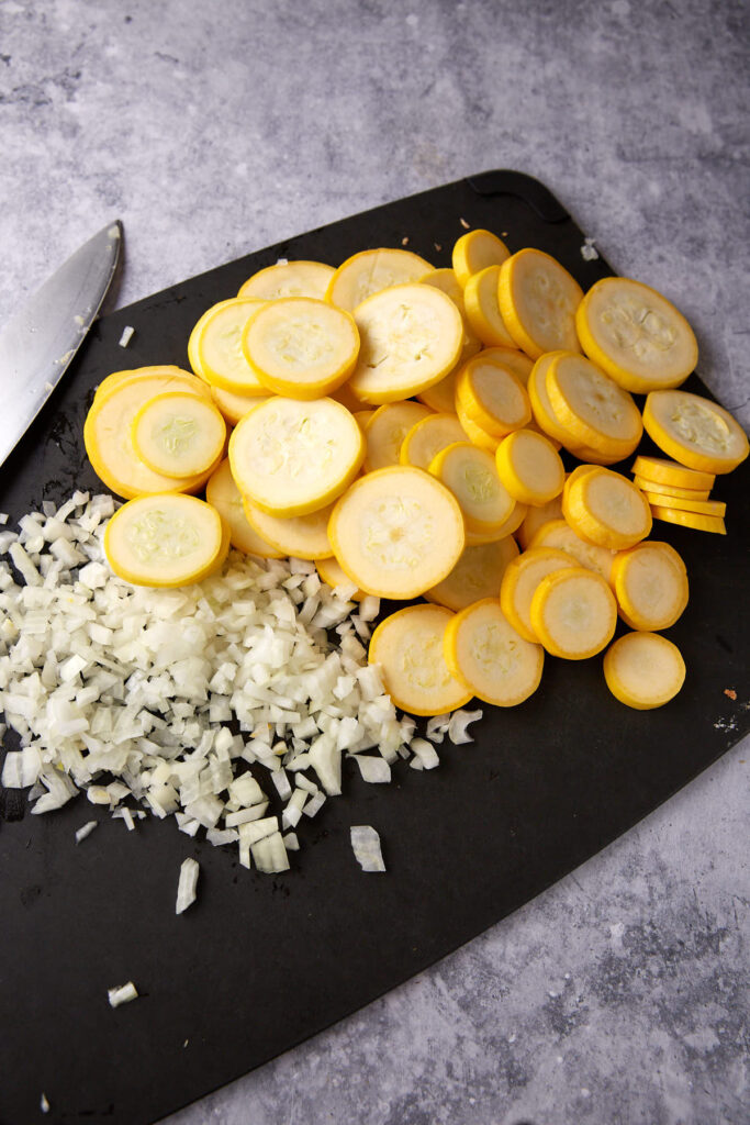 Yellow Squash Casserole with Ritz Crackers Butter & Baggage