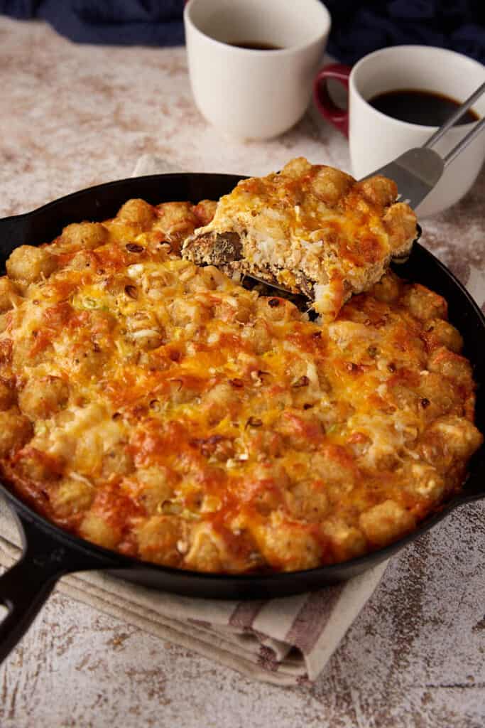 Skillet Tater Tot Sausage Breakfast Casserole Butter & Baggage