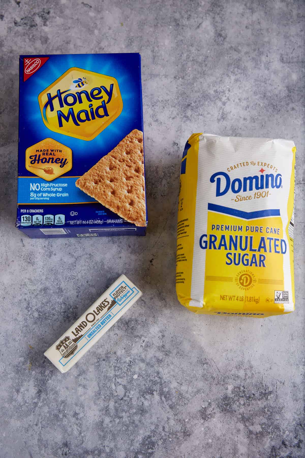 Ingredients for the crust.