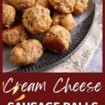 Sausage Balls on a platter.