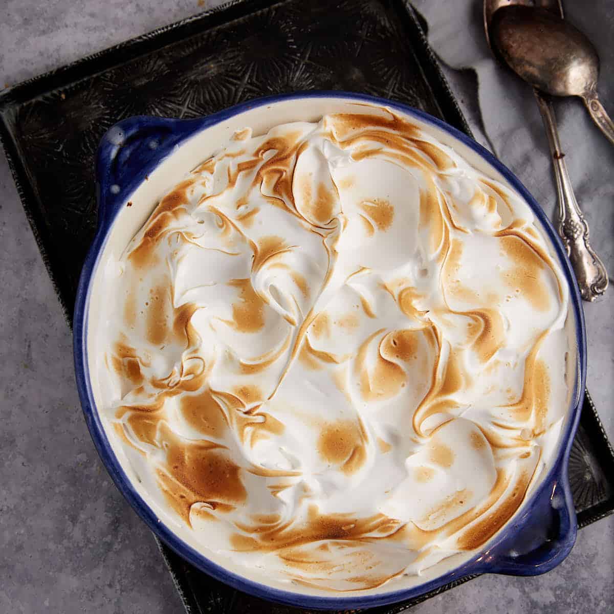 A sweet potato casserole with marshmallow like topping.
