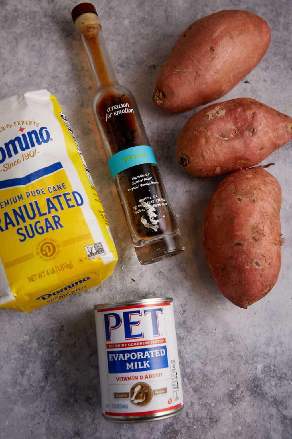 Sweet Potato Casserole with Homemade Marshmallow Topping Butter & Baggage