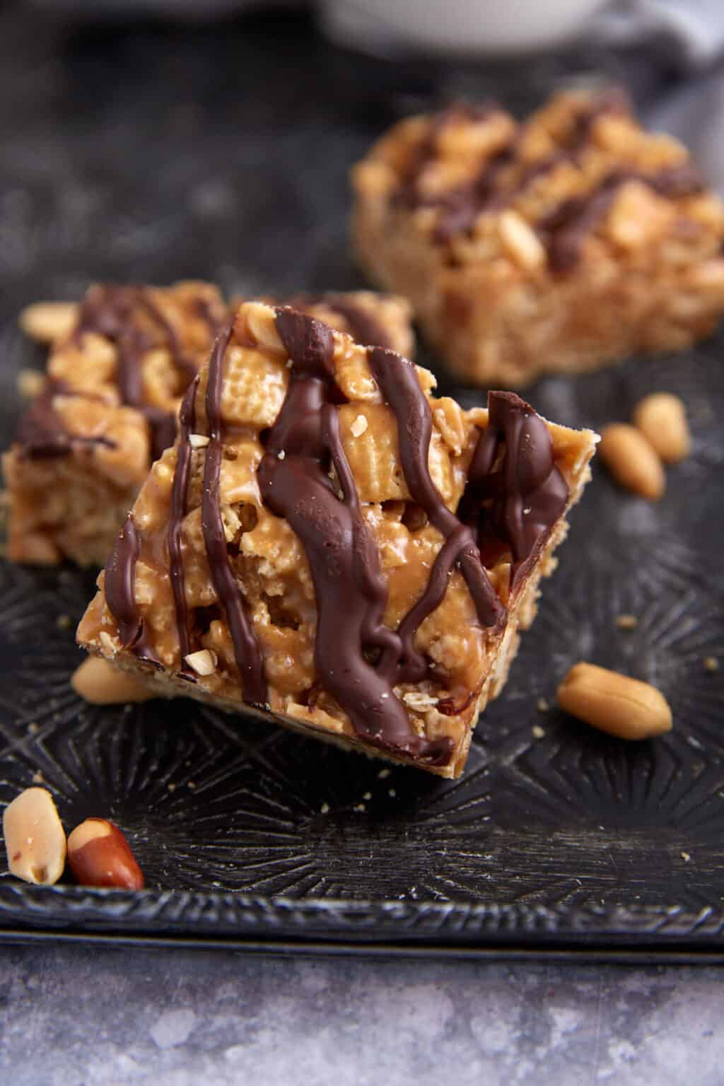 NoBake Homemade Cereal Bars with Chex Cereal Butter & Baggage