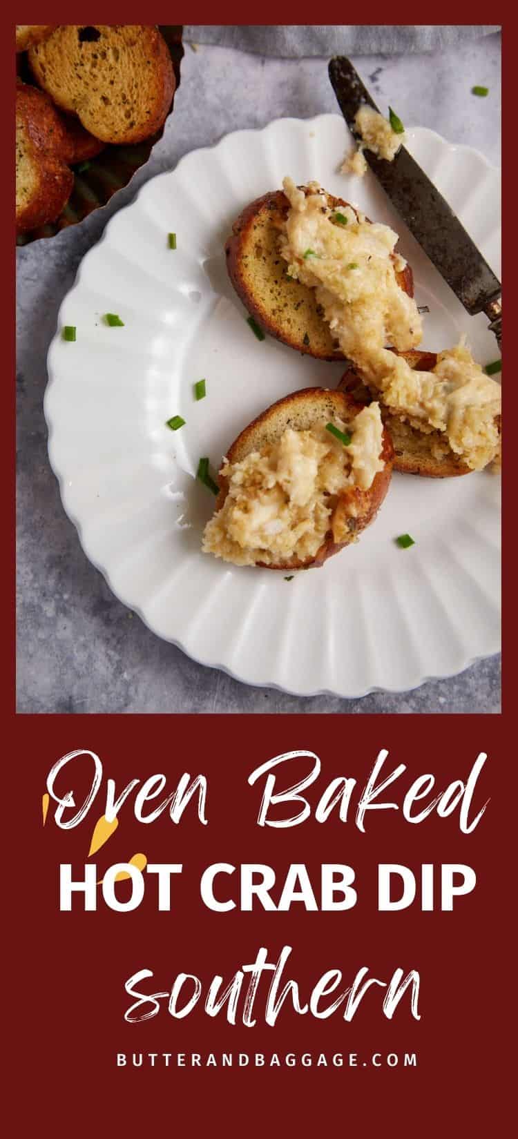 Creamy Warm Crab Dip with Old Bay - Butter & Baggage