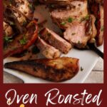 A platter of oven roasted pork tenderloin.