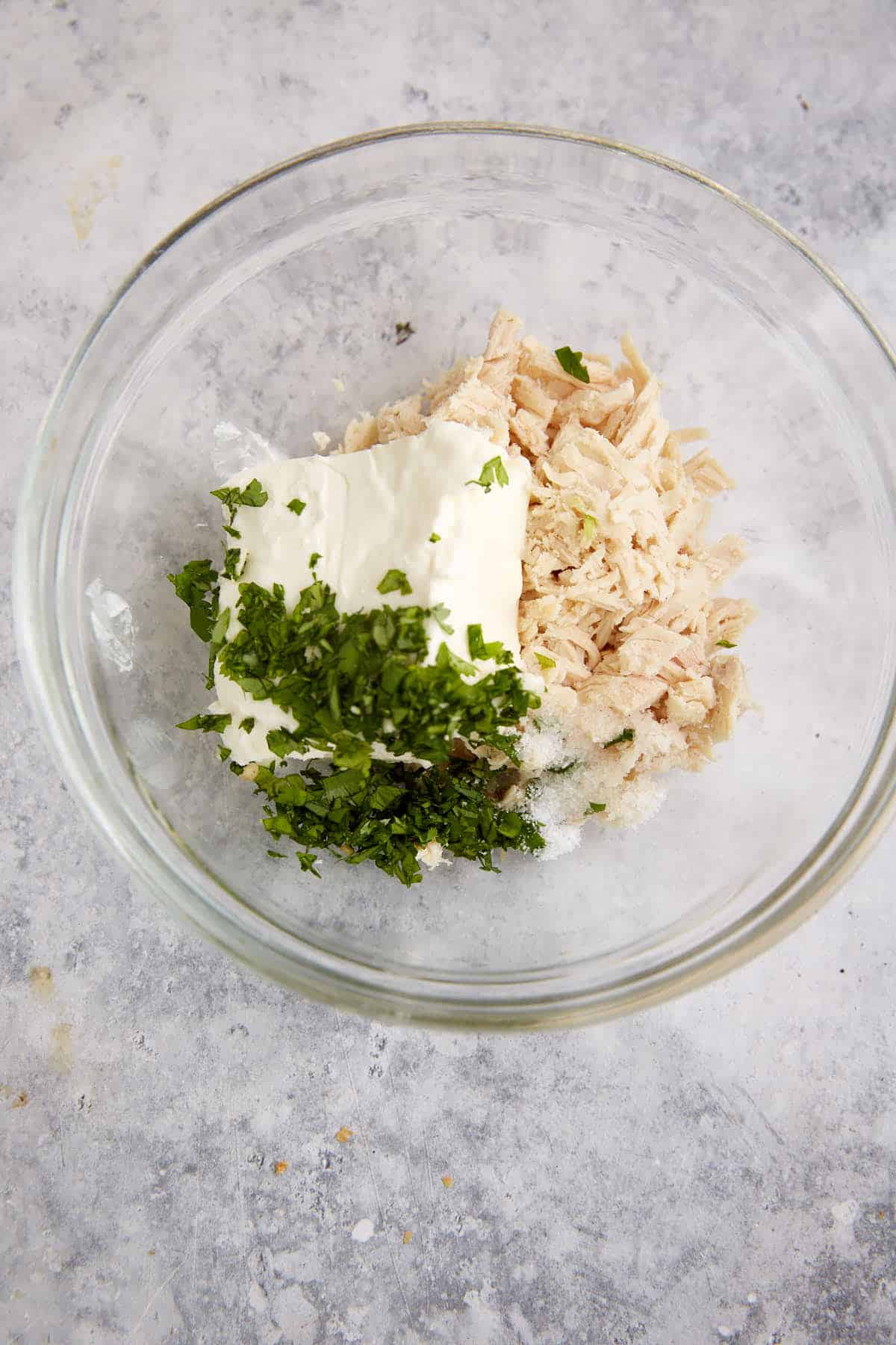 The filling for poppers in a bowl.