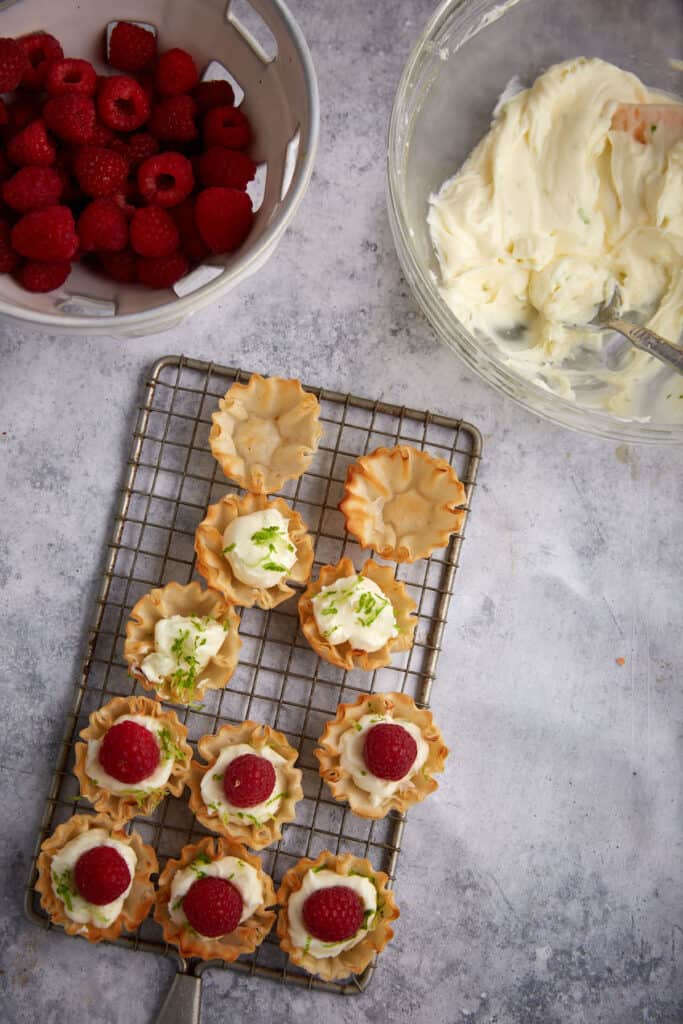 Five Minute Mini Raspberry Tarts - Butter & Baggage