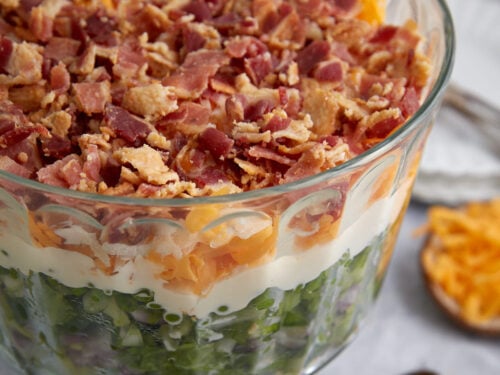 Traditional Overnight 7 Layer Salad Recipe