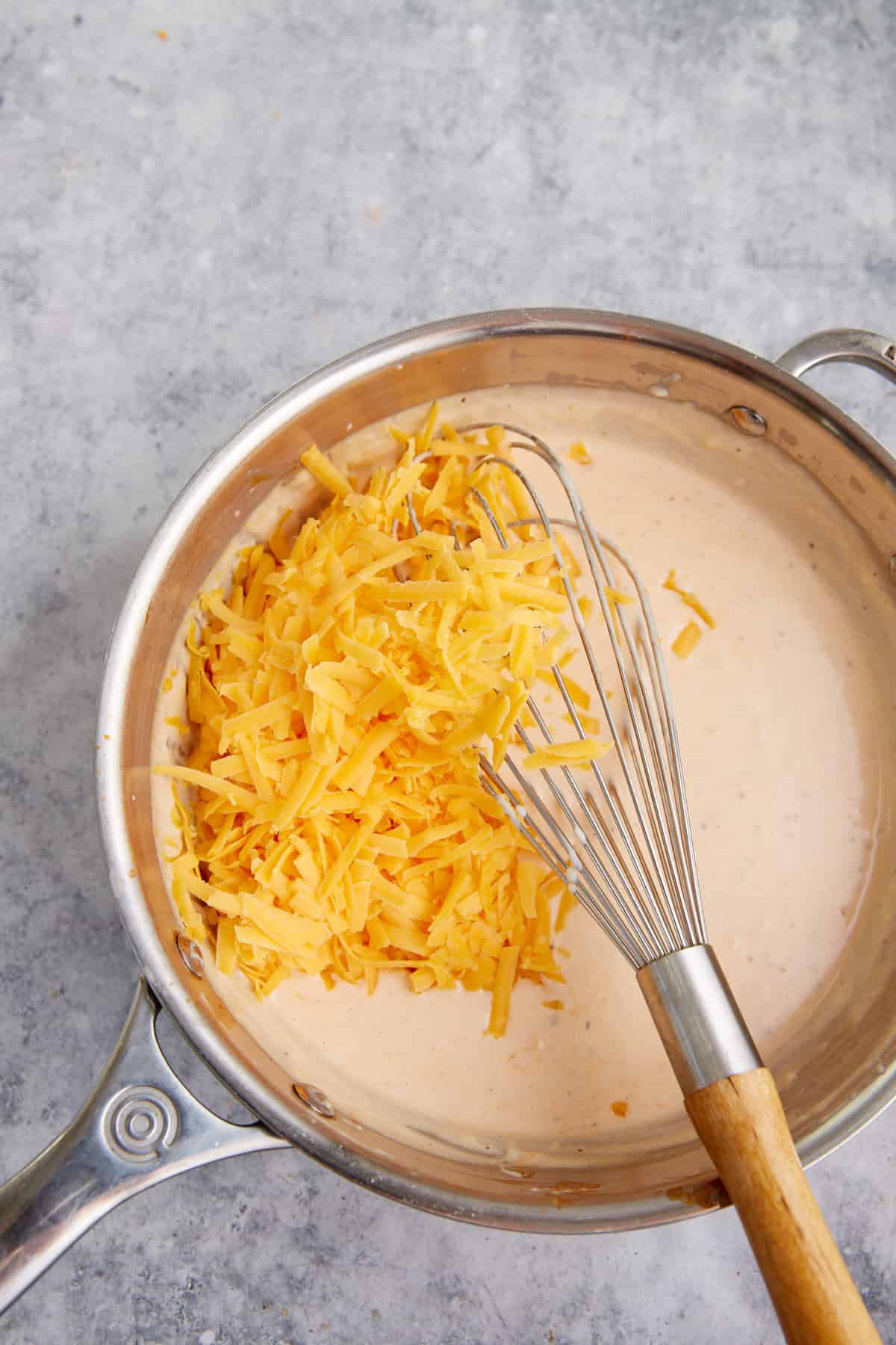 Cheese added to a Ranch Buffalo sauce.