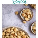 Three bowls of seasoned oyster crackers.