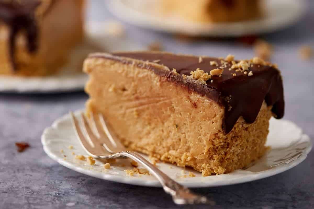 A slice of peanut butter pie.