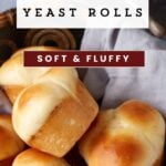 A basket of brioche rolls.