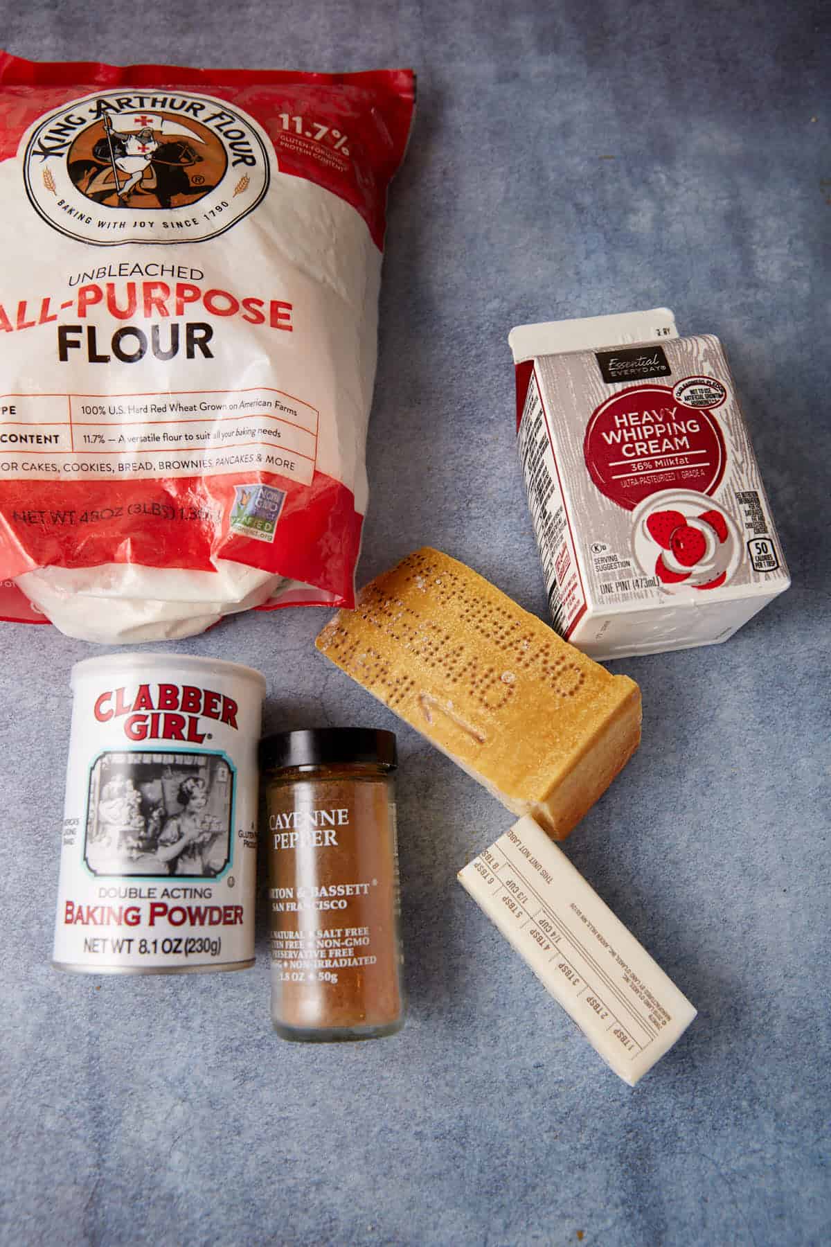 The ingredients for the crumble.