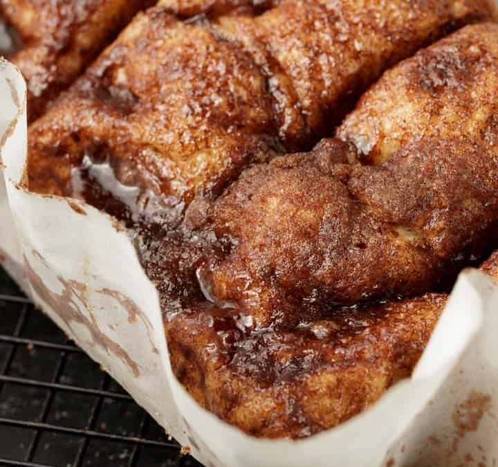 Two loaves of Dollywood cinnamon bread.