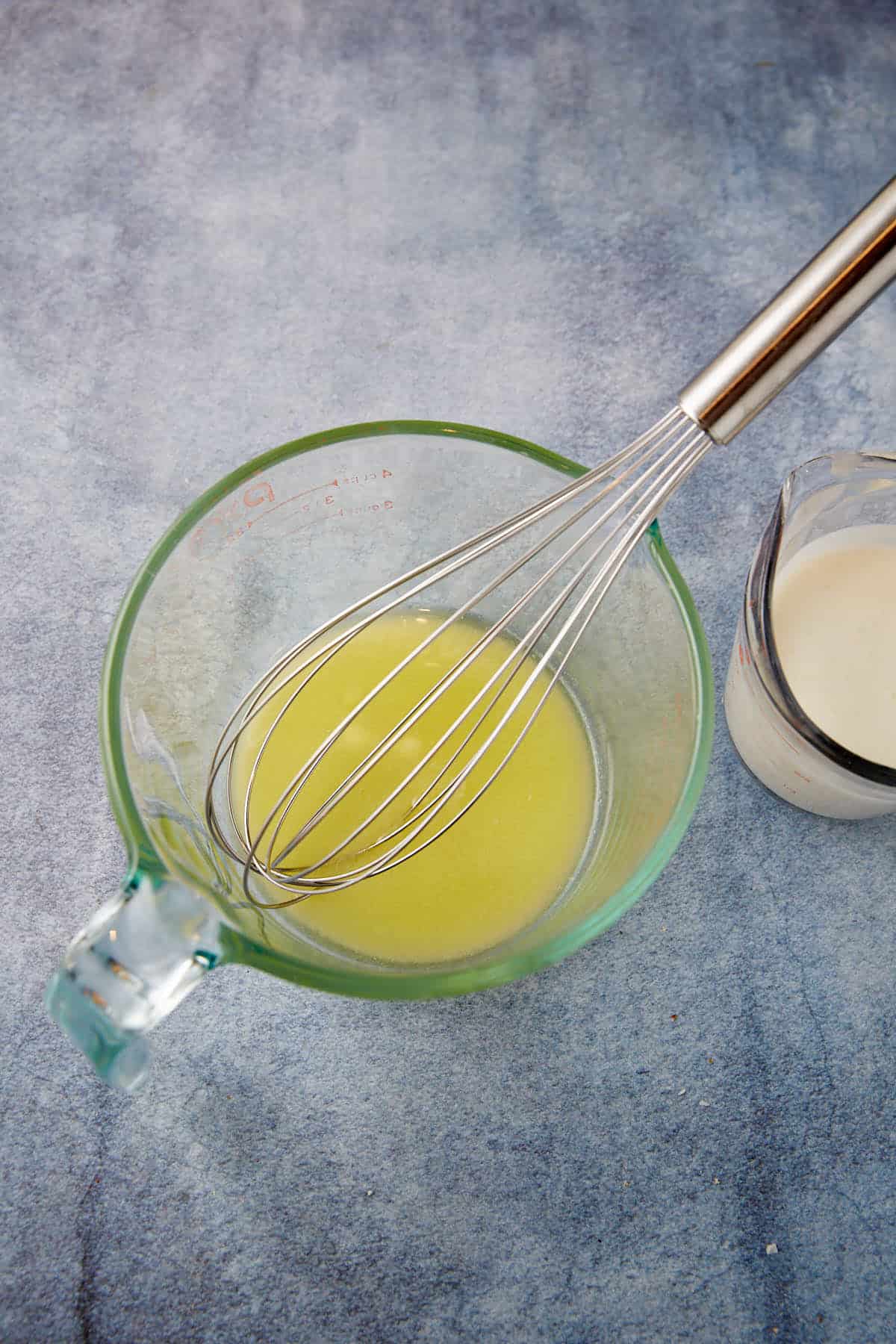 butter melted in a bowl.