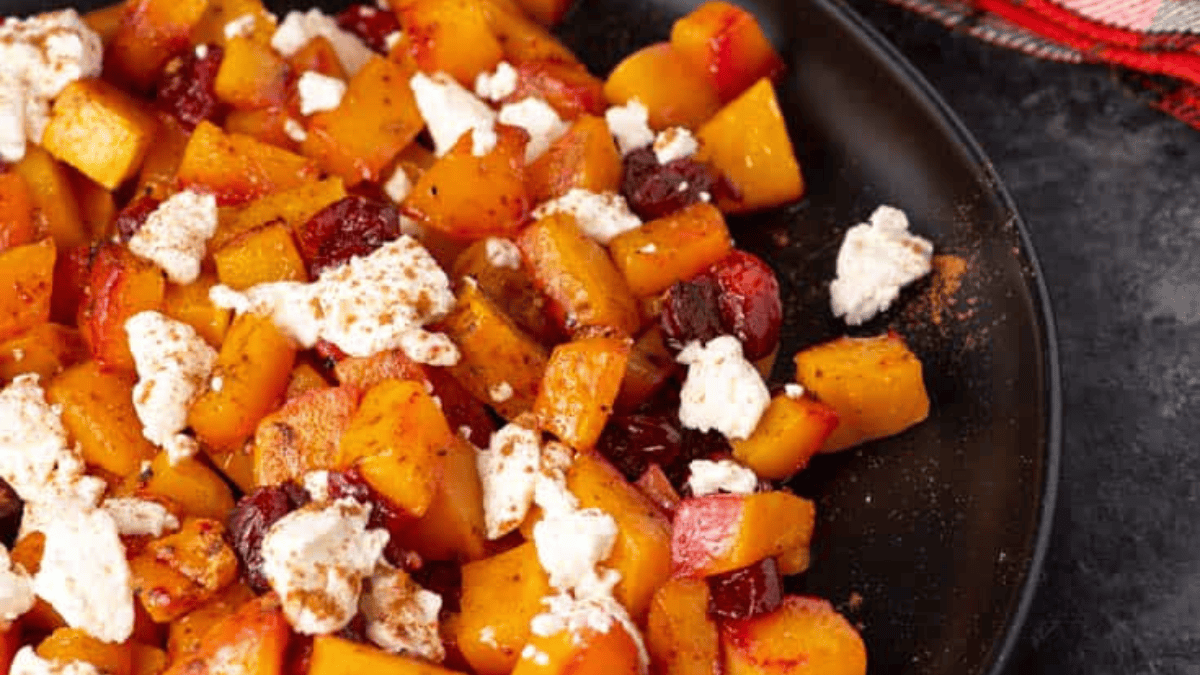 Roasted Butternut Squash Salad with Pomegranate