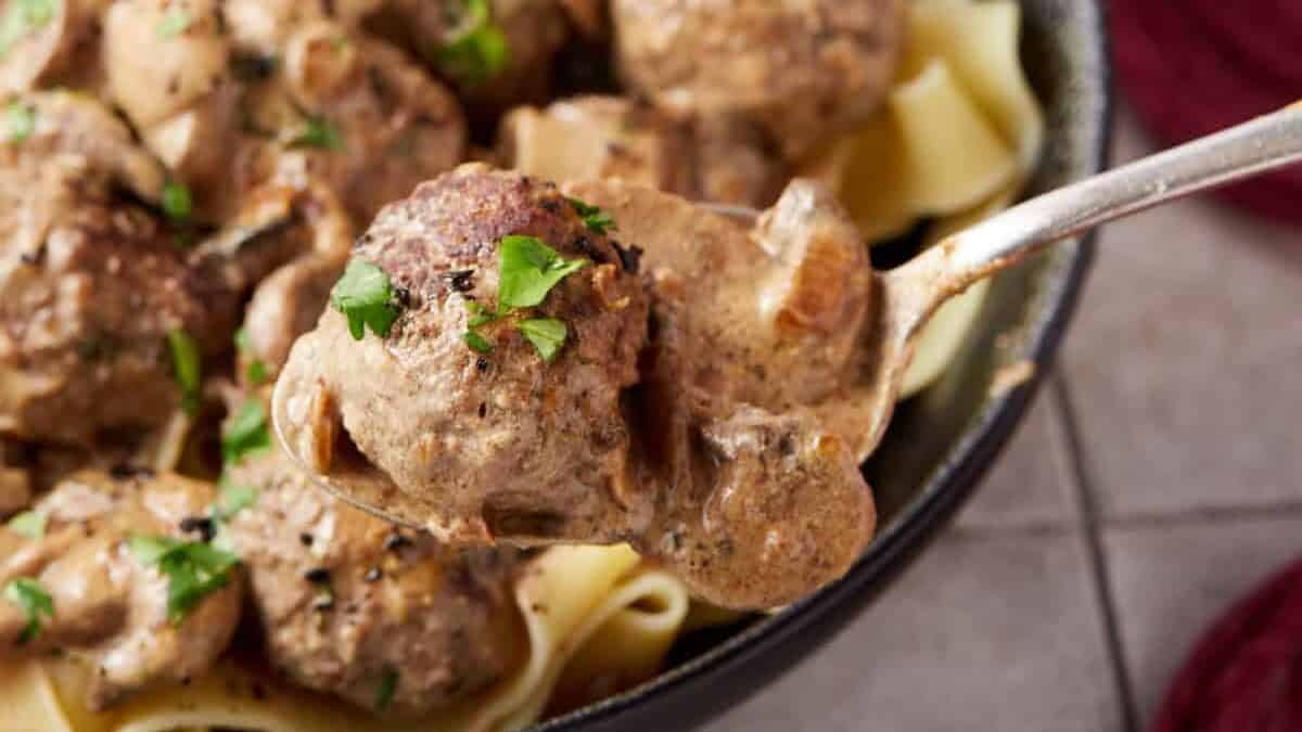 Meatball Stroganoff (Without Canned Soup!)