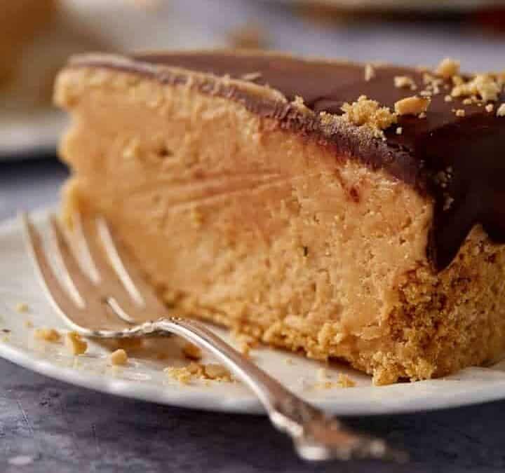 A slice of peanut butter pie.