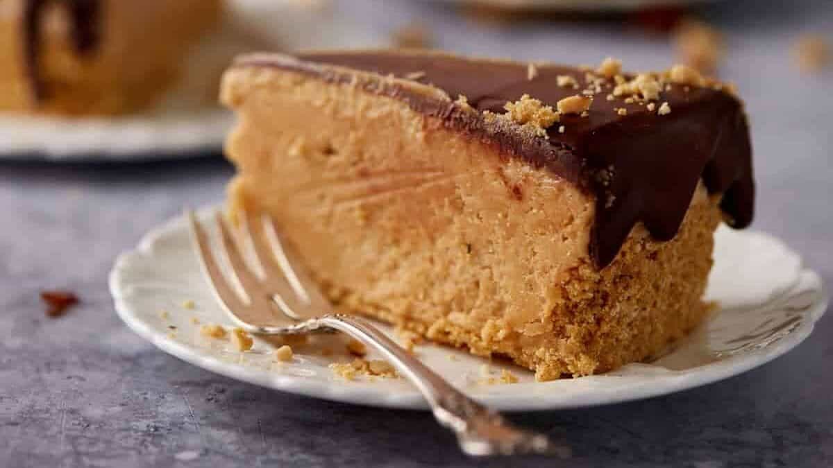 A slice of peanut butter pie.