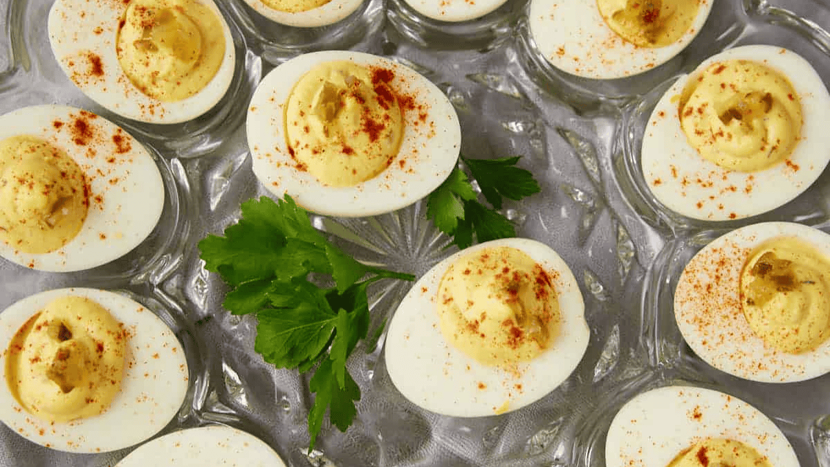 Southern Deviled Eggs with Sweet Pickle Relish