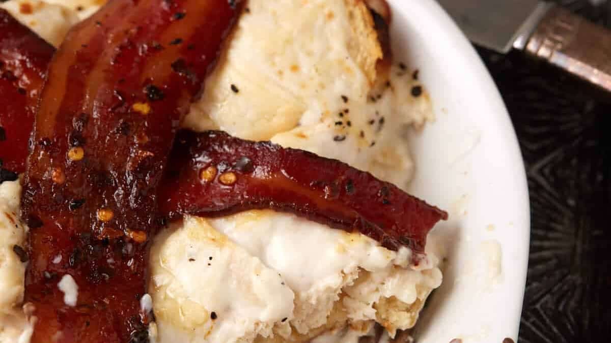 an individual serving or a Kentucky hot brown.