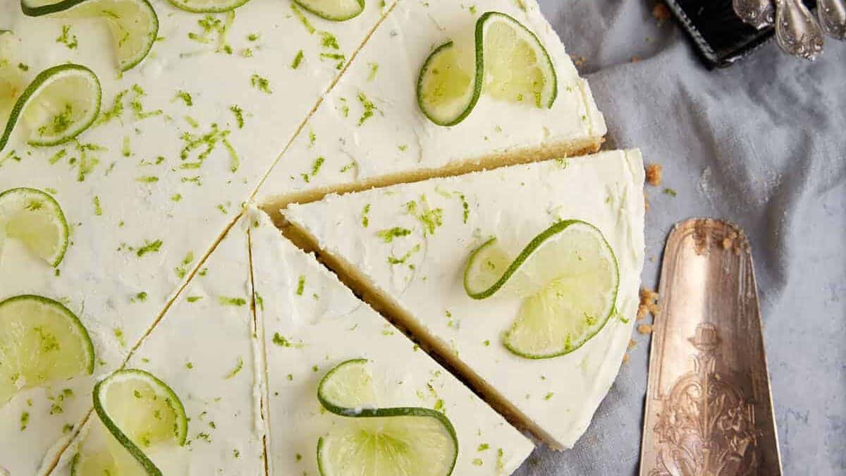 No Bake Key Mousse Lime Pie with White Chocolate