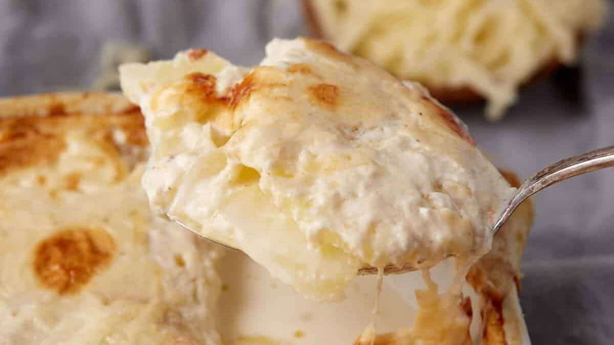 Creamy Scalloped Potatoes with Gruyere