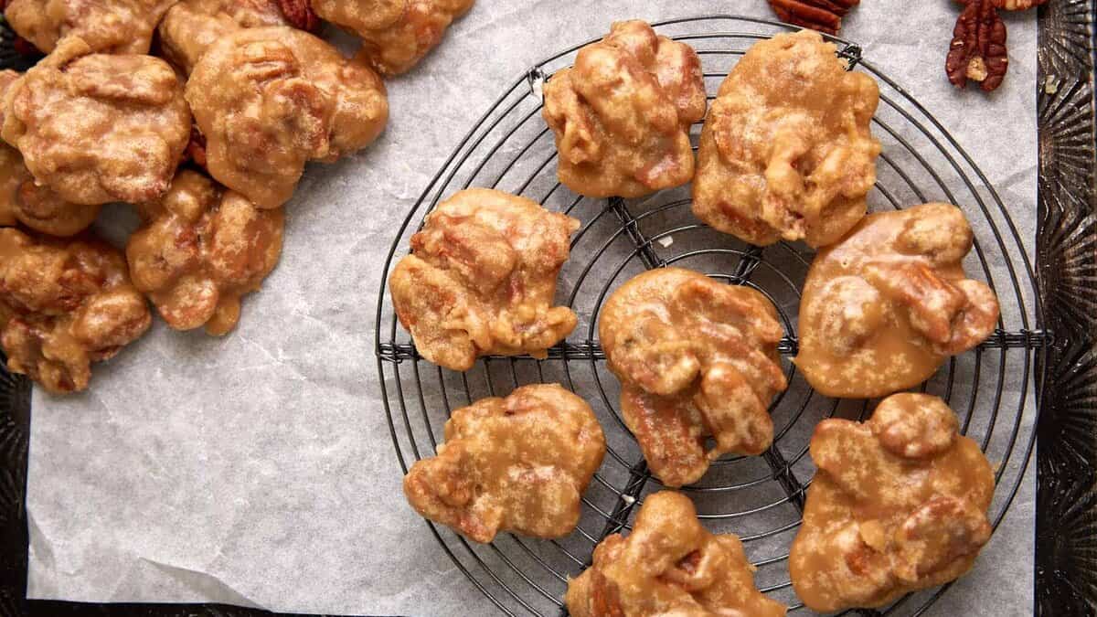 Southern pecan pralines.