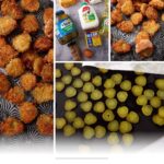 Collage showing crispy Southern Fried Pickles, key ingredients like pickles, flour, eggs, and seasoning, breaded pickles before frying, and a text overlay that reads "Southern Fried Pickles.