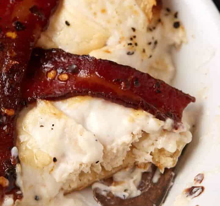 an individual serving or a Kentucky hot brown.