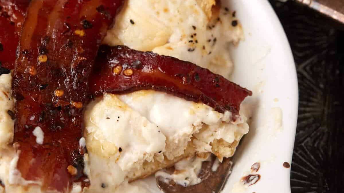 an individual serving or a Kentucky hot brown.
