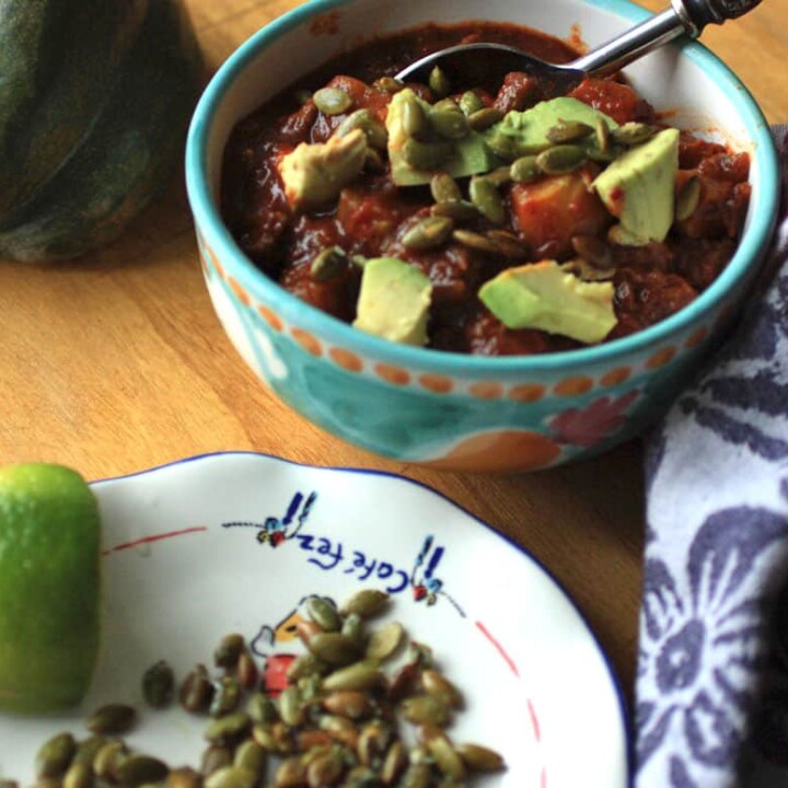 Chili with Acorn Squash