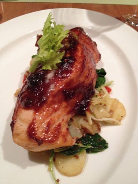 Salmon on a cedar plank from Elliots